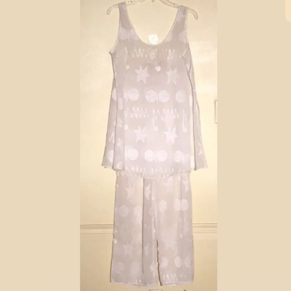 Vintage Victoria's Secret Sheer Pajamas Small